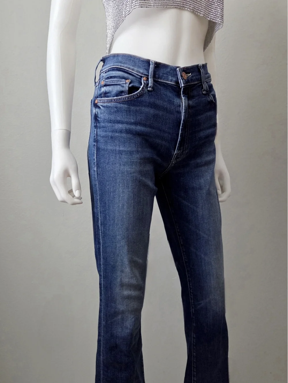 MOTHER The Outsider Ankle Jeans, Walking On Coals Wash, Size 30 - Picture 4 of 16
